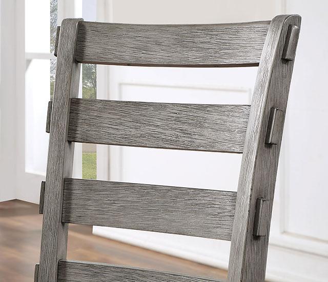 LAQUILA Side Chair (2/CTN), Gray - U&U Home Budget Furniture (Carteret, NJ)