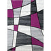 Niksar Gray/Purple 5' X 7' Area Rug - U&U Home Budget Furniture (Carteret, NJ)
