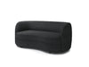 VERSOIX Loveseat, Black - U&U Home Budget Furniture (Carteret, NJ)