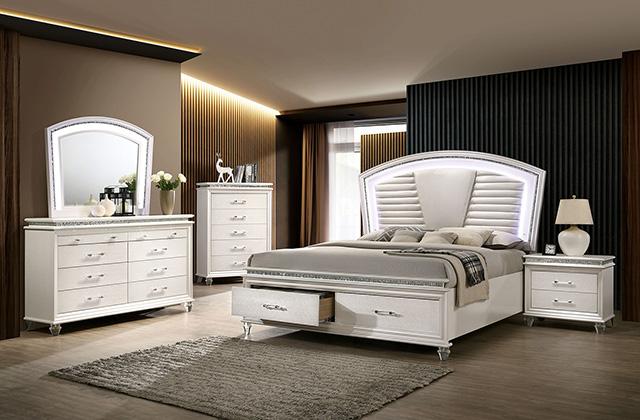 MADDIE Cal.King, E.King, & Queen Bed - U&U Home Budget Furniture (Carteret, NJ)