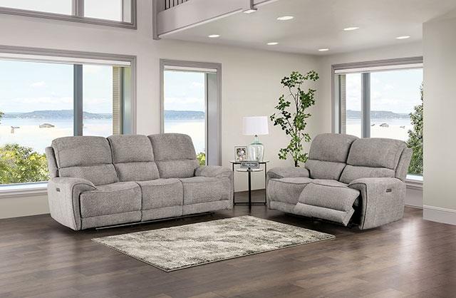 MORCOTE Power Sofa, Light Gray - U&U Home Budget Furniture (Carteret, NJ)