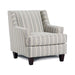 PORTHCAWL Accent Chair, Stripe - U&U Home Budget Furniture (Carteret, NJ)