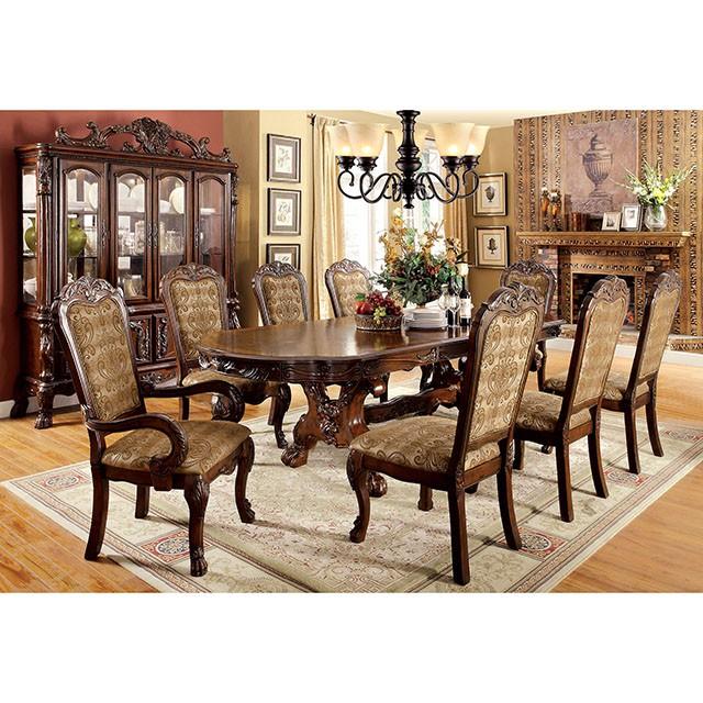 MEDIEVE Cherry Hutch & Buffet, Cherry - U&U Home Budget Furniture (Carteret, NJ)