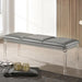 MADDIE Bench, Silver - U&U Home Budget Furniture (Carteret, NJ)