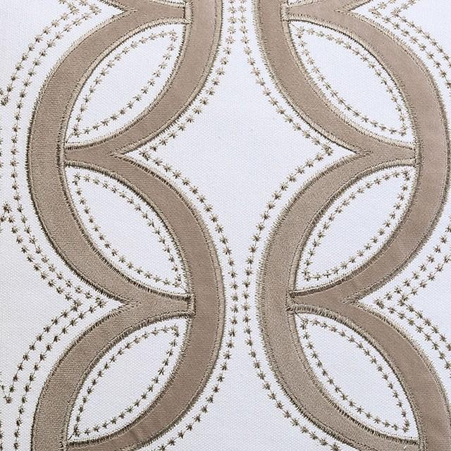 Lati Latte 20" X 20" Pillow, Latte (2/CTN) - U&U Home Budget Furniture (Carteret, NJ)
