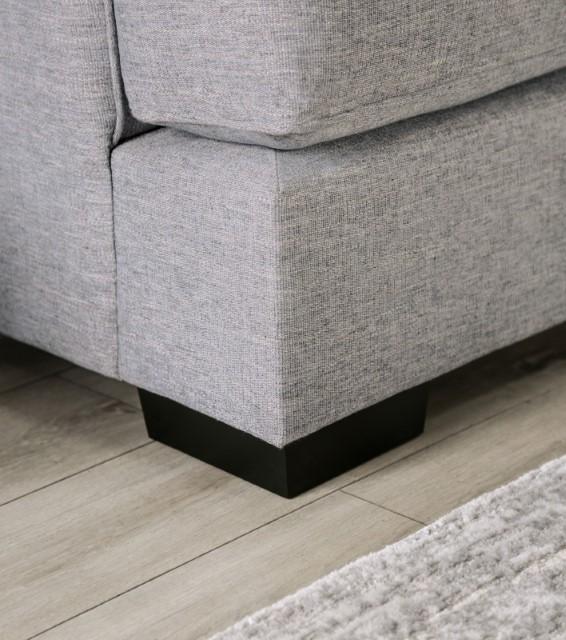 SKYLINE Sofa, Light Gray/Brown - U&U Home Budget Furniture (Carteret, NJ)