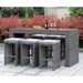 Ismay Gray Bar Stool (6/CTN) - U&U Home Budget Furniture (Carteret, NJ)