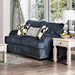 Jayda Navy Love Seat - U&U Home Budget Furniture (Carteret, NJ)