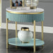 KOBLENZ End Table, Light Teal - U&U Home Budget Furniture (Carteret, NJ)
