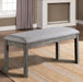 LAQUILA Bench, Gray - U&U Home Budget Furniture (Carteret, NJ)