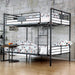 Olga I Antique Black Full/Full Bunk Bed - U&U Home Budget Furniture (Carteret, NJ)