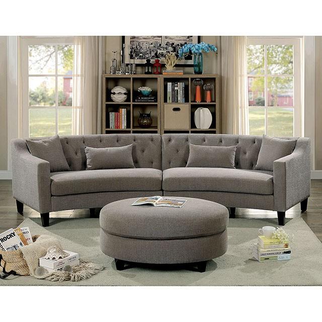 SARIN Warm Gray Sectional - U&U Home Budget Furniture (Carteret, NJ)