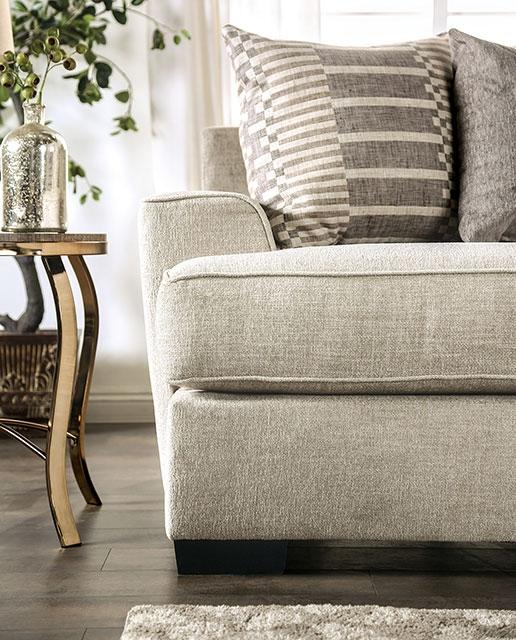 HOLBORN Sofa, Beige - U&U Home Budget Furniture (Carteret, NJ)