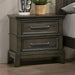 HOUSTON Night Stand, Gray - U&U Home Budget Furniture (Carteret, NJ)