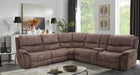 JEROMINUS Sectional, Dark Brown - U&U Home Budget Furniture (Carteret, NJ)