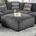 Kaylee Gray Ottoman - U&U Home Budget Furniture (Carteret, NJ)