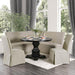 NERISSA Antique Black Round Table, Antique Black - U&U Home Budget Furniture (Carteret, NJ)