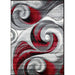 Niksar Red 5' X 7' Area Rug - U&U Home Budget Furniture (Carteret, NJ)