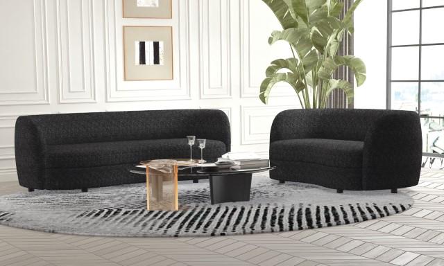 VERSOIX Sofa, Black - U&U Home Budget Furniture (Carteret, NJ)