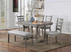 LAQUILA Side Chair (2/CTN), Gray - U&U Home Budget Furniture (Carteret, NJ)
