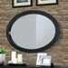 LENNART II Black Oval Mirror - U&U Home Budget Furniture (Carteret, NJ)