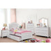 OLIVIA White Full & Twin Bed - U&U Home Budget Furniture (Carteret, NJ)
