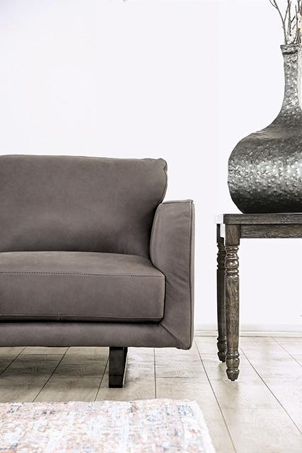 Mezzanotte Loveseat Gray - U&U Home Budget Furniture (Carteret, NJ)
