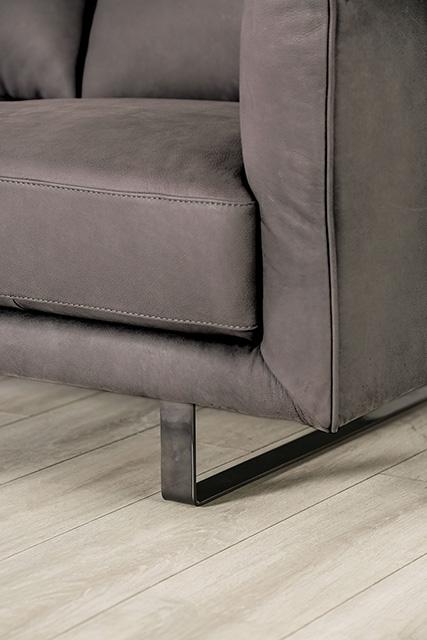 Mezzanotte Sofa Gray - U&U Home Budget Furniture (Carteret, NJ)