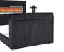 Sumter Bed Black & Grey - U&U Home Budget Furniture (Carteret, NJ)