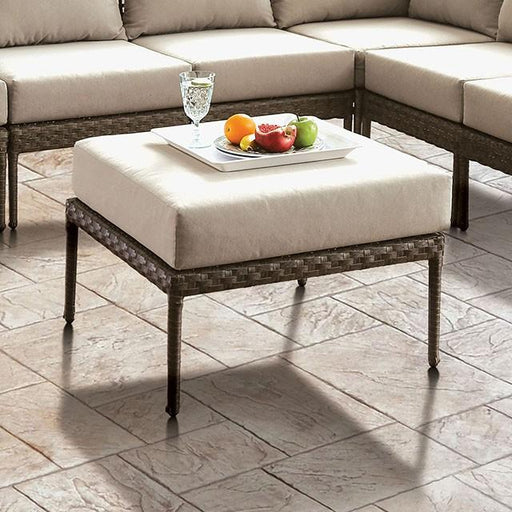 ALEISHA Patio Ottoman - U&U Home Budget Furniture (Carteret, NJ)