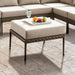 ALEISHA Patio Ottoman - U&U Home Budget Furniture (Carteret, NJ)