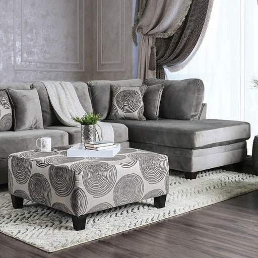 Bonaventura Gray Sectional - U&U Home Budget Furniture (Carteret, NJ)