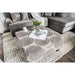 Bonaventura Gray/Pattern Ottoman - U&U Home Budget Furniture (Carteret, NJ)