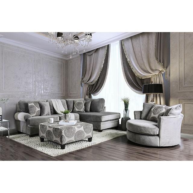 Bonaventura Gray Sectional - U&U Home Budget Furniture (Carteret, NJ)