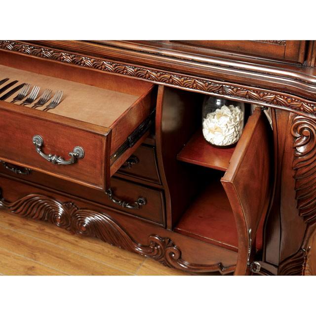 WYNDMERE Cherry Dining Table - U&U Home Budget Furniture (Carteret, NJ)