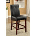 BONNEVILLE II Brown Cherry/Black Counter Ht. Chair (2/CTN) - U&U Home Budget Furniture (Carteret, NJ)