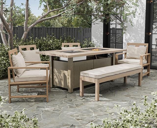 Bordeaux Bench - U&U Home Budget Furniture (Carteret, NJ)
