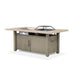 Bordeaux Dining Table w/ Fire Pit & Cooler - U&U Home Budget Furniture (Carteret, NJ)