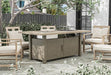 Bordeaux Dining Table w/ Fire Pit & Cooler - U&U Home Budget Furniture (Carteret, NJ)