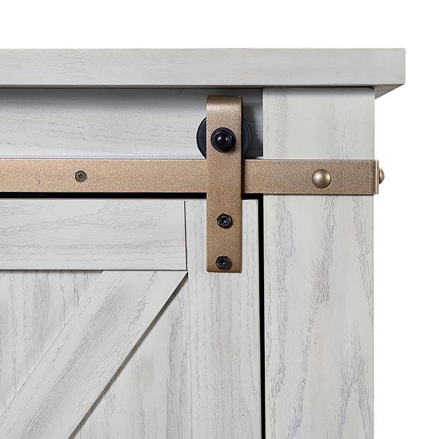 BORREGO TV Stand, Antique White - U&U Home Budget Furniture (Carteret, NJ)