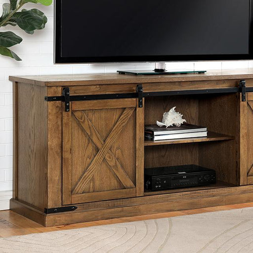 BORREGO TV Stand, Dark Oak - U&U Home Budget Furniture (Carteret, NJ)