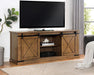 BORREGO TV Stand, Dark Oak - U&U Home Budget Furniture (Carteret, NJ)