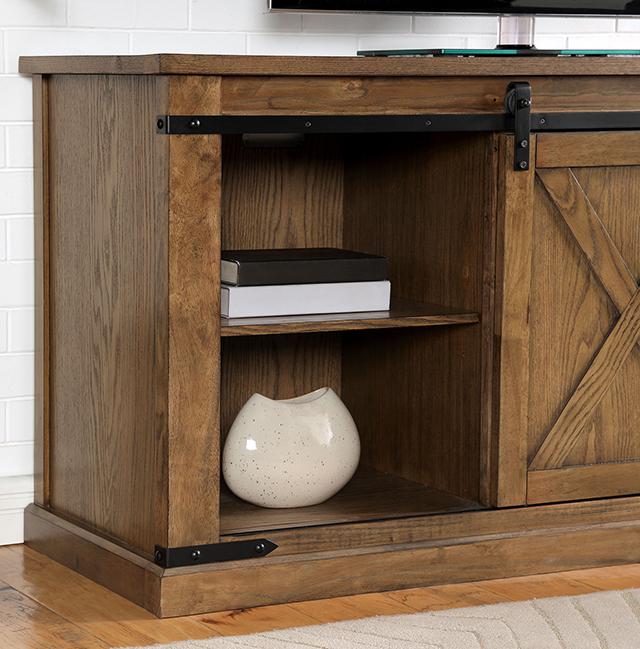 BORREGO TV Stand, Dark Oak - U&U Home Budget Furniture (Carteret, NJ)