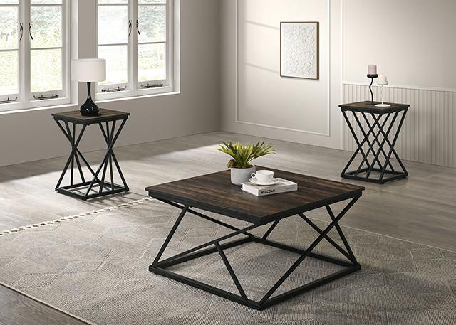 Borup 3 Pc. Table Set Brown - U&U Home Budget Furniture (Carteret, NJ)