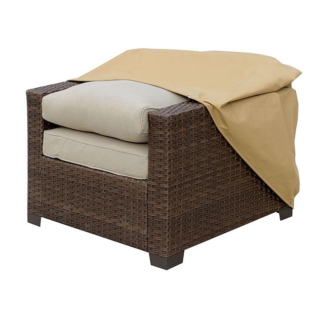 BOYLE Light Brown Dust Cover for Chair - U&U Home Budget Furniture (Carteret, NJ)