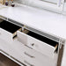 Brachium Bed White & Silver - U&U Home Budget Furniture (Carteret, NJ)