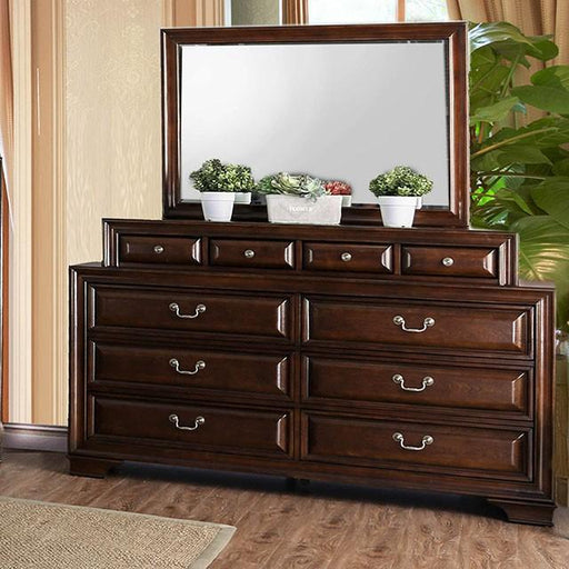 Brandt Brown Cherry Dresser - U&U Home Budget Furniture (Carteret, NJ)