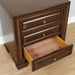 Brandt Brown Cherry Night Stand - U&U Home Budget Furniture (Carteret, NJ)