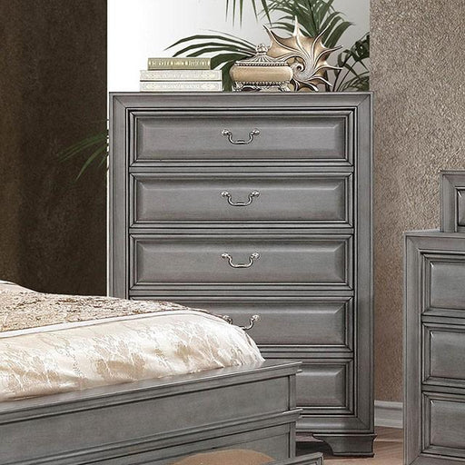 Brandt Gray Chest - U&U Home Budget Furniture (Carteret, NJ)