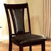 BRENT Dark Cherry/Espresso Side Chair (2/CTN) - U&U Home Budget Furniture (Carteret, NJ)